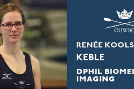 Renée Koolschijn start voor Oxford in Boat Race