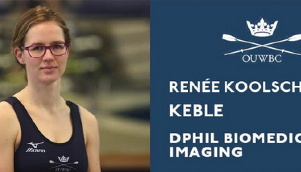 Renée Koolschijn start voor Oxford in Boat Race